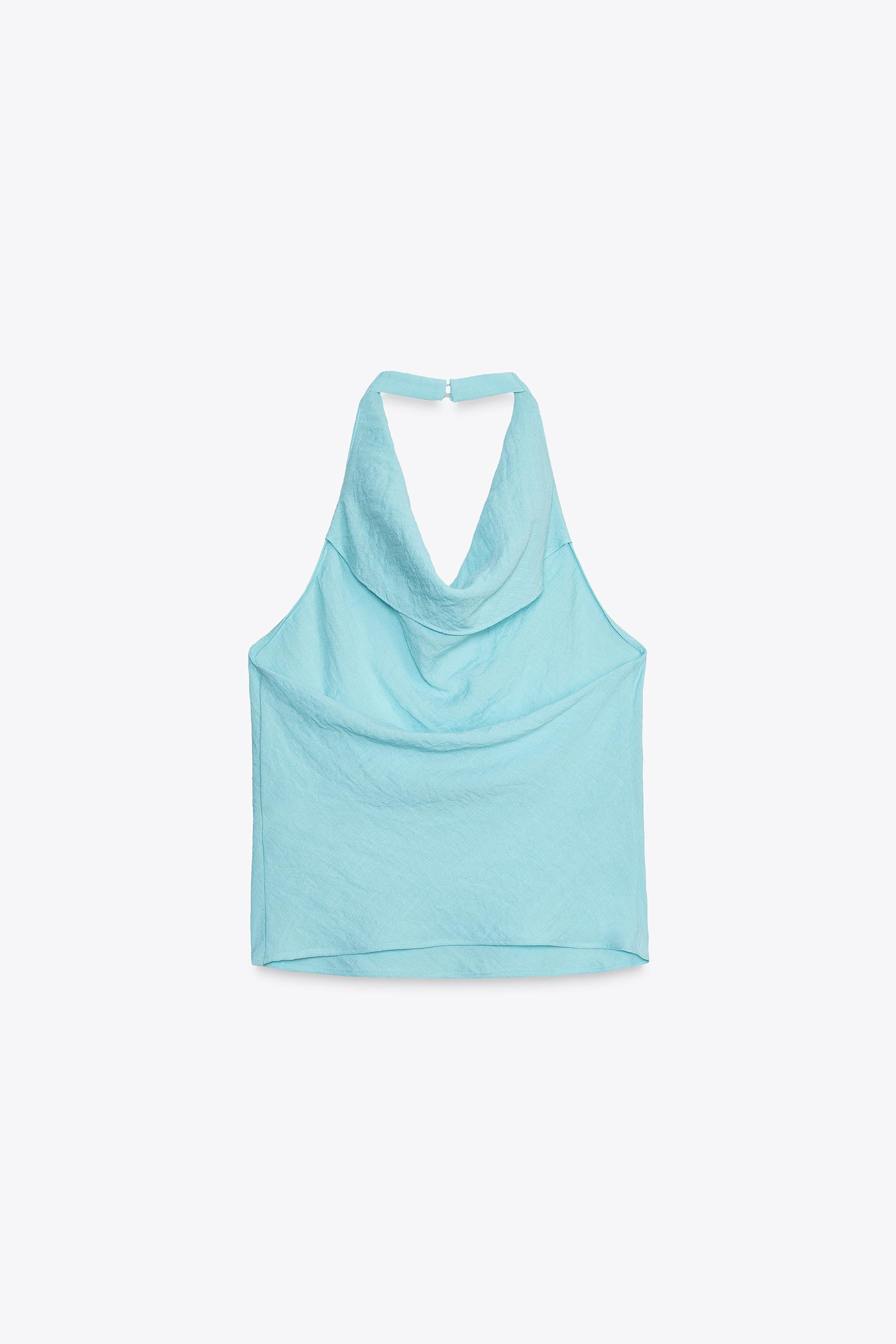 FLOWING HALTER TOP | Zara US