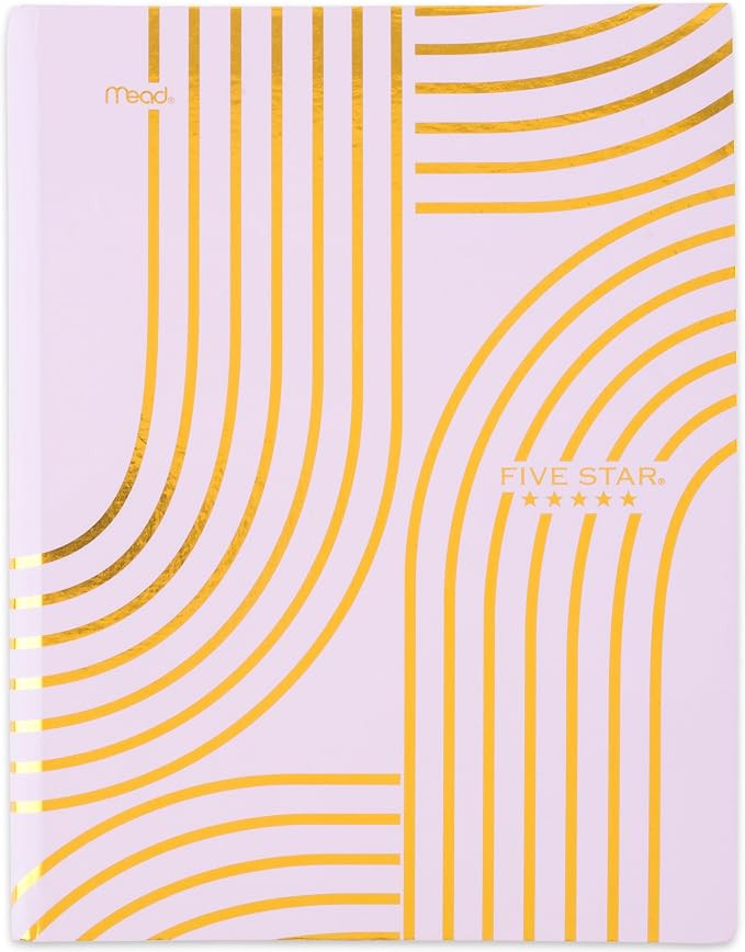 Five Star Composition Book, College Ruled Paper, 7-1/2" x 9-3/4", 80 Sheets, Hardcover, Lilac and... | Amazon (US)
