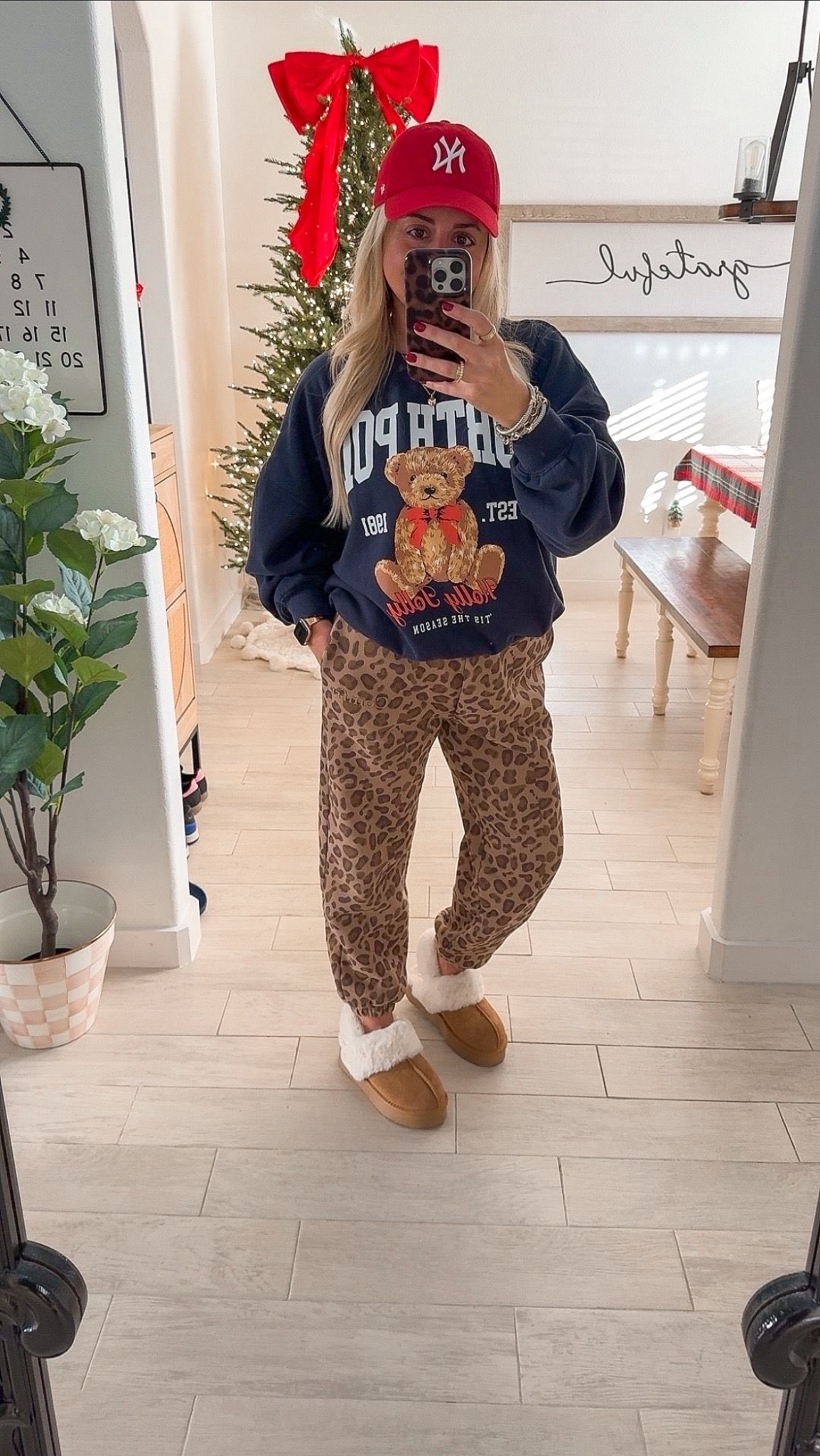 Comfy holiday outfit
Sweater xl
Leopard sweatpants kids xl
Slippers tts

#LTKGiftGuide #LTKHoliday #LTKootd
