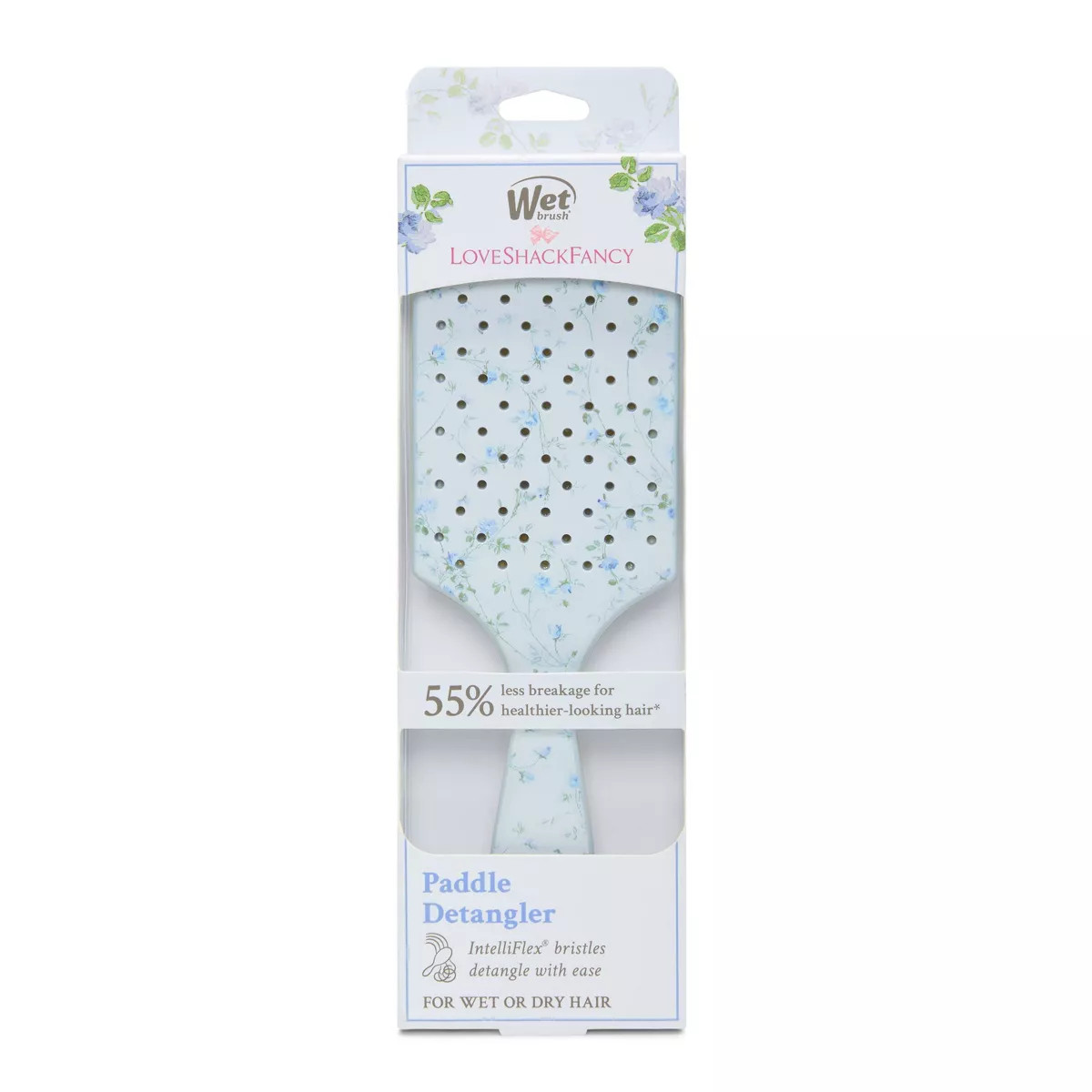 Wet Brush x LoveShackFancy Paddle Detangler Hair Brush - English Ivy - Pink | Target