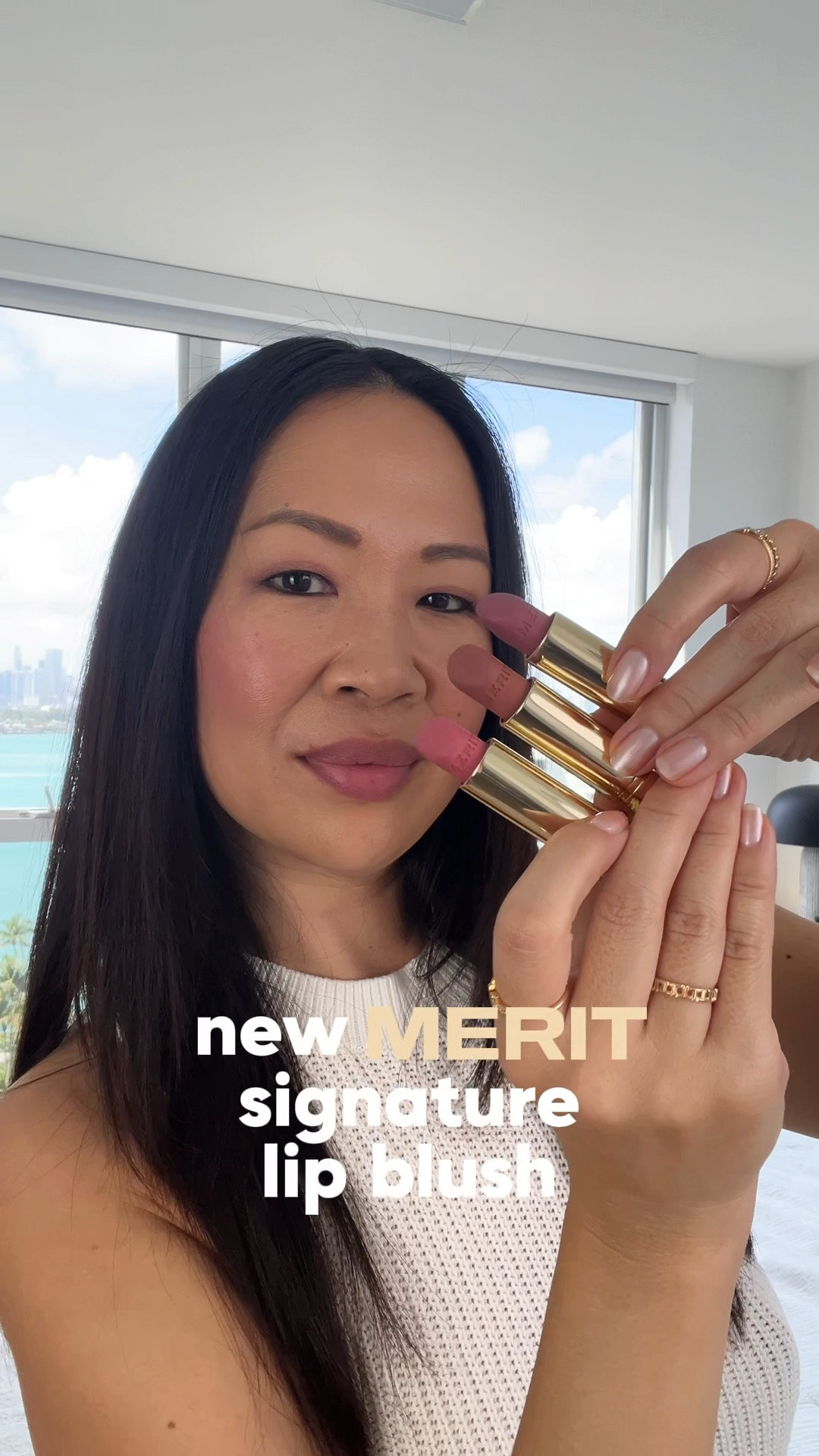 Sheer blurred lip perfection with the new @merit Signature Lip Blush! They launched Archival over the holiday and thrilled to see more colors in this formula. If you like a minimal lip look check these out! Swatching three shades:

Andie is the perfect light baby pink
Vendome is a warm tan nude beige
Archival is the perfect mauve

Love the super natural blurred lip look these give. They're sheer but still have pretty good color payoff for a sheer matte lip. Texture is super lightweight but feels balmy at the same time. If you crave bold color or pigment, I'd say pass on these and opt for the new ones from Chanel.

Personally love Andie (before I dropped and broke mine)! Do you like a sheer lip or prefer something with more color payoff? 

#merit #lipblush #swatches 

#LTKBeauty