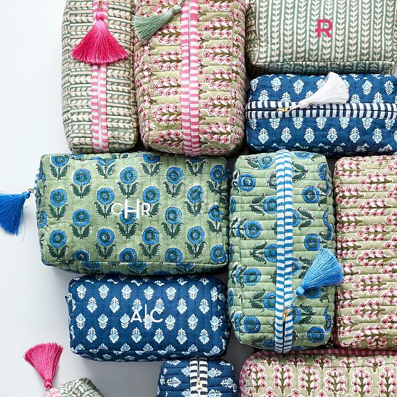 Block Print Travel Pouch | Mark and Graham