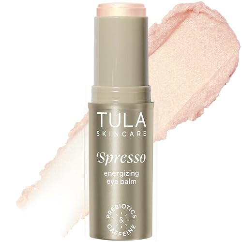 TULA Skin Care ‘Spresso Energizing Eye Balm, Gold Glow - Energizing & Hydrating Caffeine Under Eye Treatment for Dark Circles, Portable and Perfect to Use On-the-go, 0.35 oz. | Amazon (US)