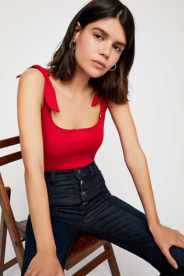 Tie Shoulder Bodysuit by Intimately at Free People | Free People (Global - UK&FR Excluded)