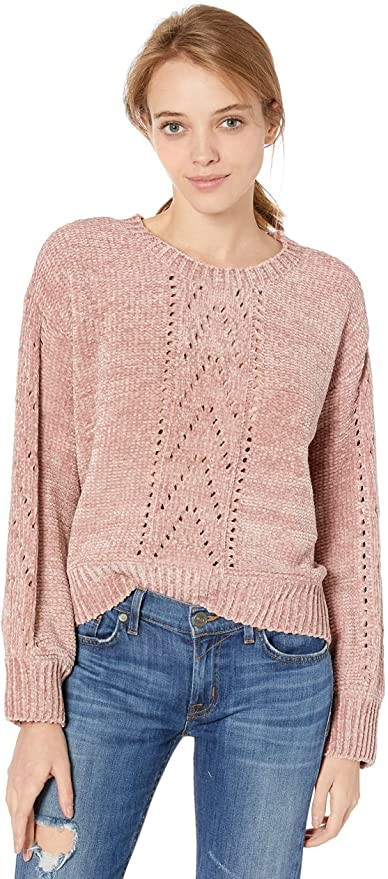BB Dakota Women's Chenille My Love Drop Needle Sweater | Amazon (US)