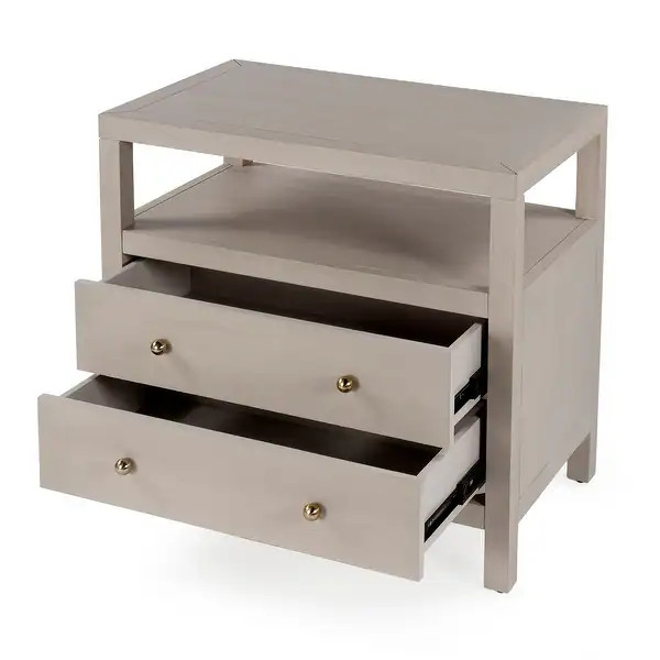 Celine 2-Drawer Wood Wide Nightstand | Bed Bath & Beyond