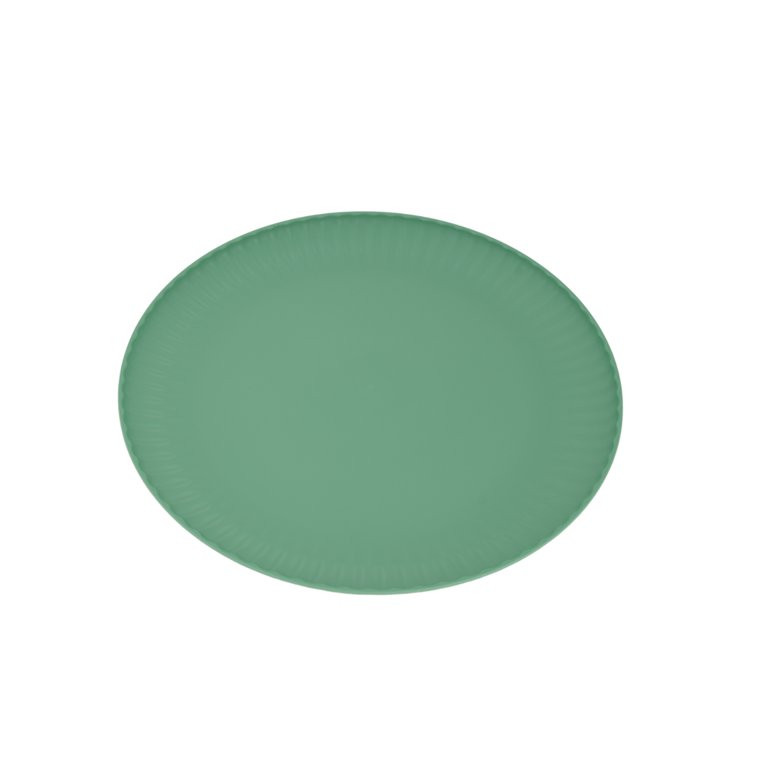 Mainstays - Green Round Plastic Plate, Ribbed, 10.5 inch | Walmart (US)