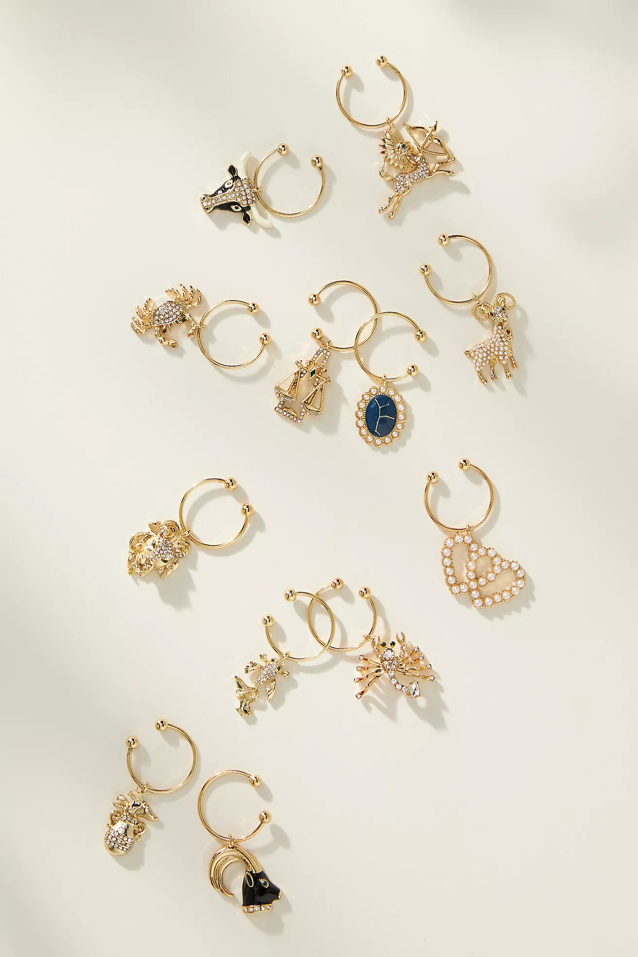 Joanna Buchanan Zodiac Wine Charms, Set of 12 | Anthropologie (US)