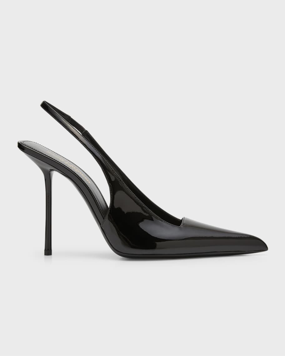 Saint Laurent Paloma Patent Slingback Pumps | Neiman Marcus