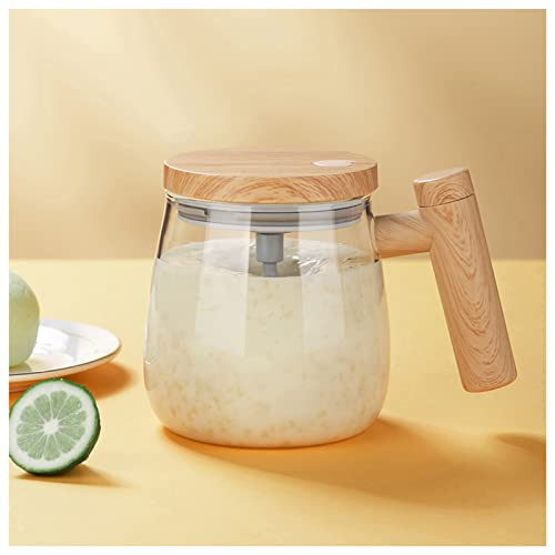 FOXNSK Self Stirring Mug, 400mL Electric Mixing Cup High Borosilicate Glass Self Stirring Coffee Mug Suitable for Coffee/Milk/Protein Powder | Amazon (US)