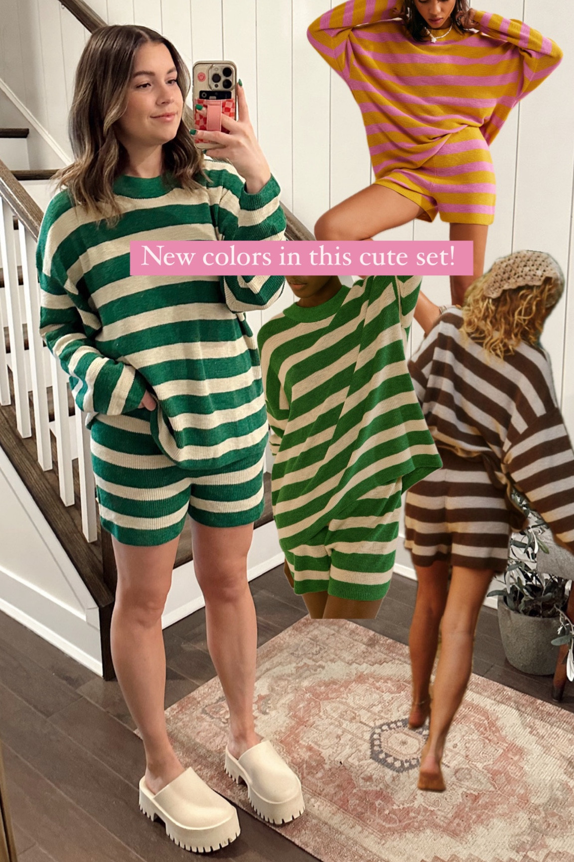 Wearing a small! How cute is this new pink one?! 