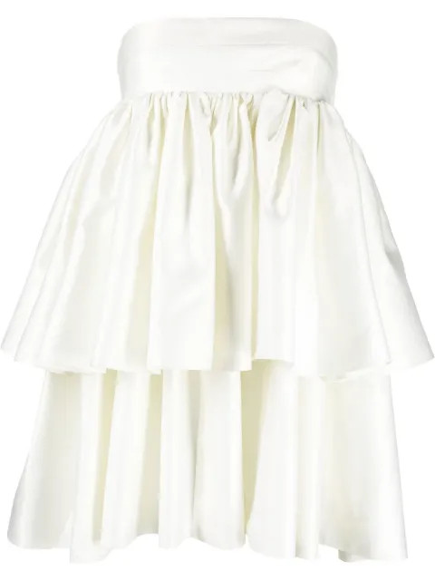 ruffle tiered strapless dress | Farfetch Global