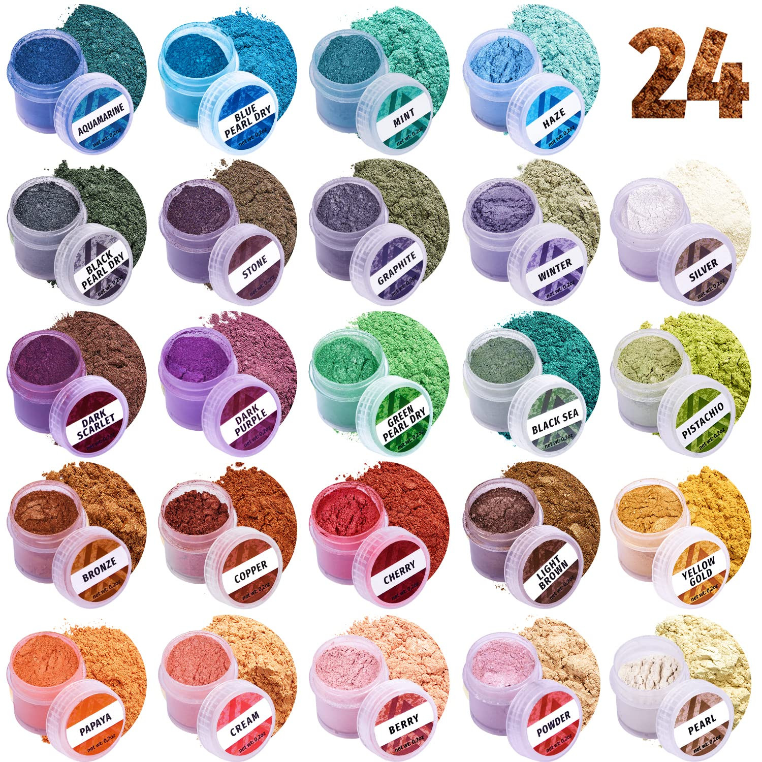 Mica Powder for Epoxy Resin – Pigment Powder for Nails – Epoxy Resin Color Pigment – Soap M... | Amazon (US)
