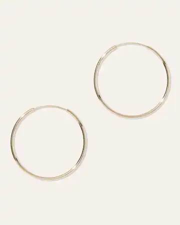 14k Gold Everyday 25mm Hoop Earrings | Quince | Quince