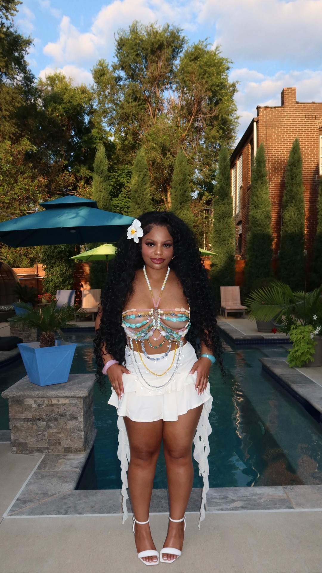 Beaded top vacation outfit inspo 

#LTKPetite #LTKStyleTip #LTKFindsUnder100