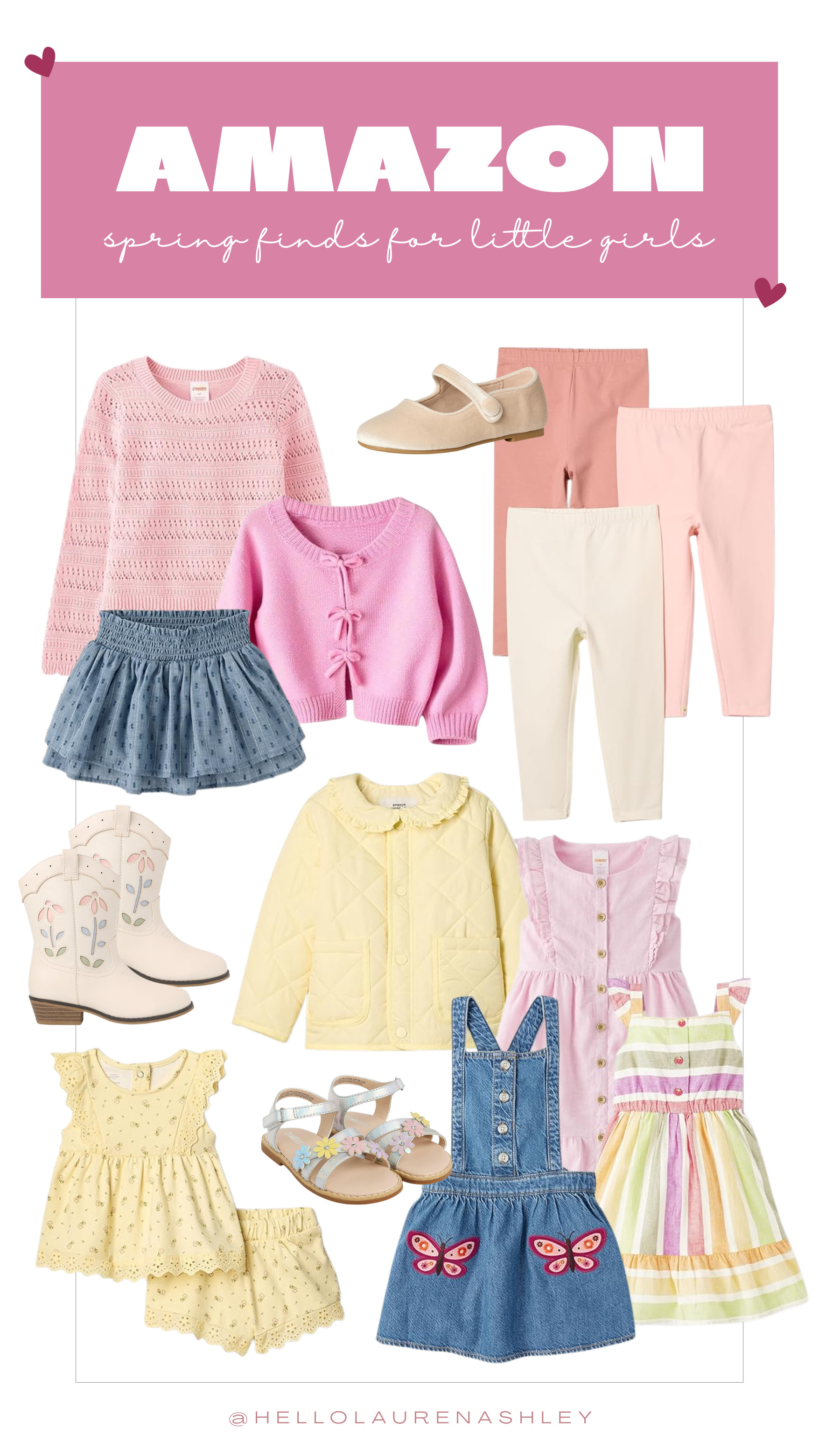 Amazon spring finds for little girls! The cutest dresses, skirts, cardigans, leggings and little shoes for spring and Easter outfits. Loving all the soft pastel colors and sweet details! 

 #LTKSpringSale #LTKSeasonal #LTKKids