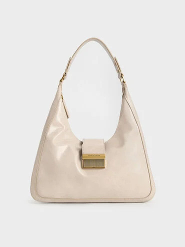 Charlot Hobo Bag
    
         - Oat | Charles & Keith US