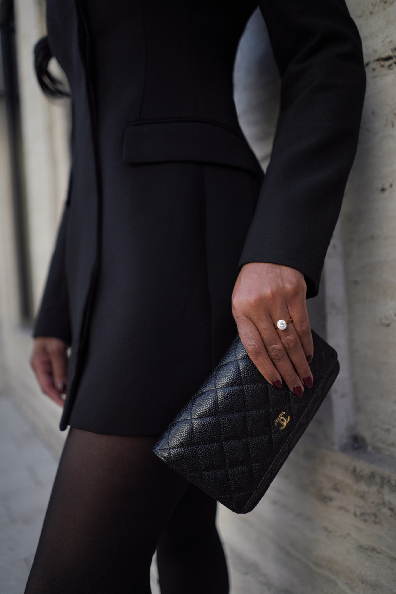 my favorite piece this season 🖤

chanel wallet on chain, effortless style, elevated fashion, blazer dress, chanel woc, bag details 

#LTKootd #LTKWorkwear #LTKgrwm