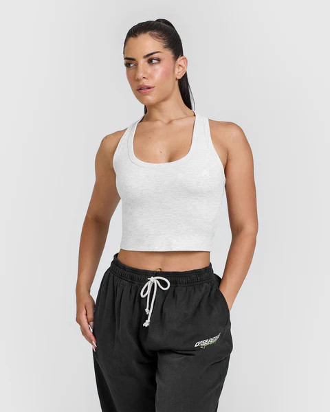 Cotton Icon Mid Vest | Light Grey Marl | Oner Active (UK / US)