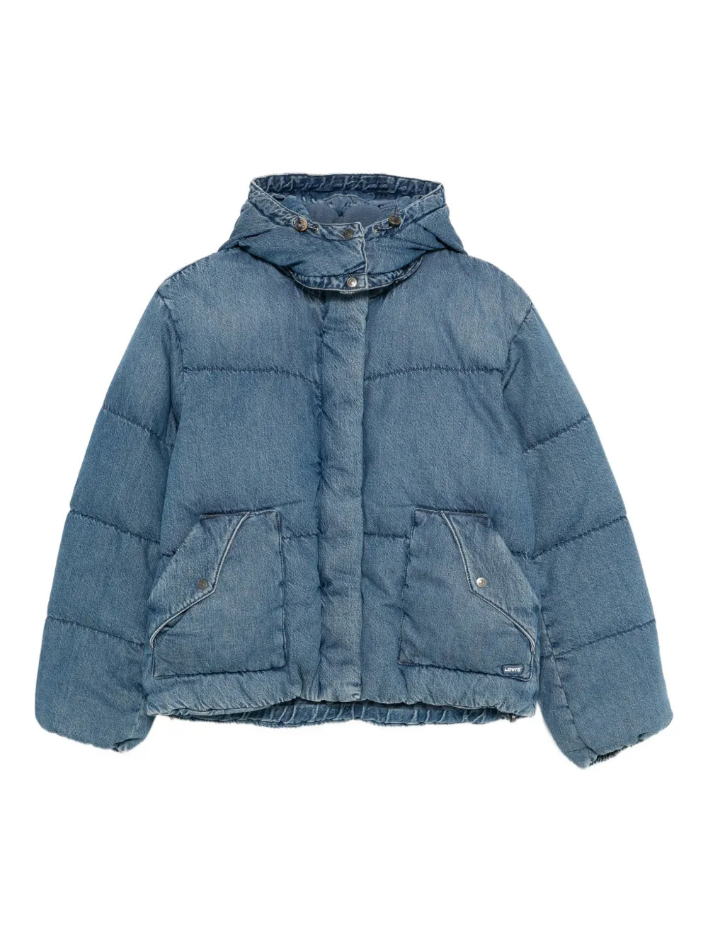 Levi's Hooded Puffer Jacket | Blue | FARFETCH | Farfetch Global