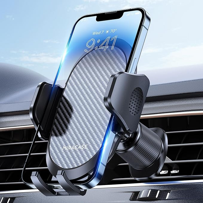 Miracase Phone Holders for Your Car with Metal Hook Clip, Air Vent Cell Phone Stand Car Mount, Un... | Amazon (US)