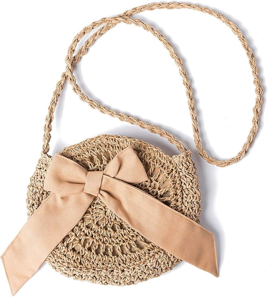 Straw Shoulder Bag, Kadell Women Handmade Summer Beach Crossbody Bag, for Travel Outing Dating, f... | Amazon (US)