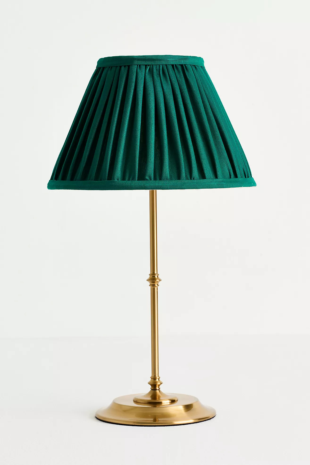 Pooky Reed Cordless Portable Metal Ruched Shade Table Lamp | Anthropologie (US)