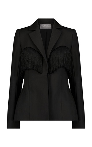 Garden Wool Fringe Detail Blazer | Moda Operandi (Global)