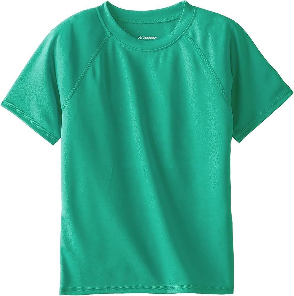 Kanu Surf Boys' Short Sleeve UPF 50+ Rashguard Swim Shirt | Amazon (US)