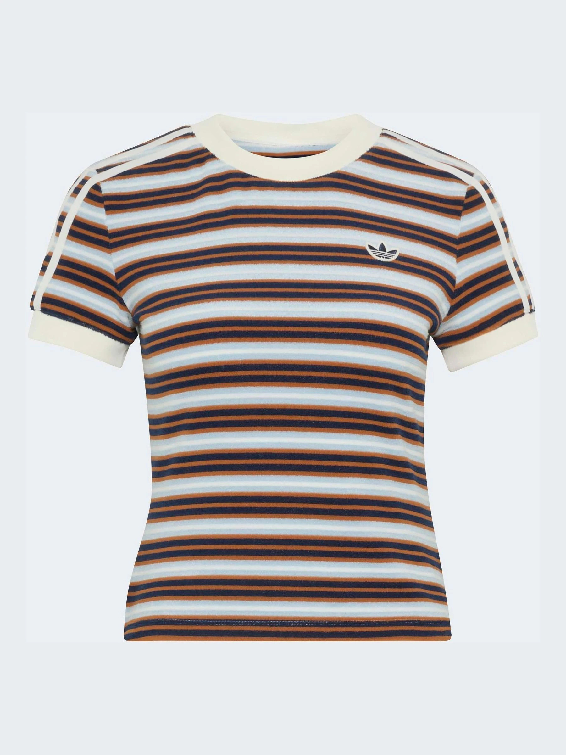 adidas originals adidas Originals Orange Stripe Towel T-Shirt | Next US