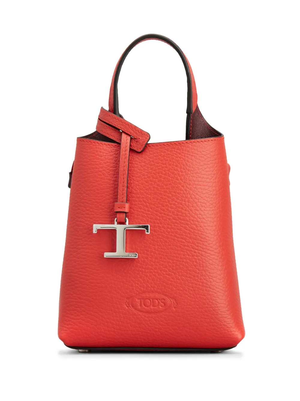 Tod's mini leather tote bag - Red | Farfetch Global