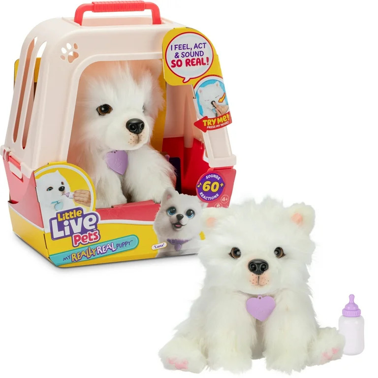Little Live Pets My Really Real Puppy Luna The Samoyed, Interactive Toy Puppy, 60+ Sounds and Rea... | Walmart (US)