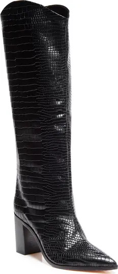 Maryana Pointed Toe Block Heel Knee High Boot (Women) | Nordstrom