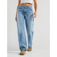 Levi's 94 Baggy Jeans, Blue, Size 26, Inside Leg 31, Women | Very (UK)