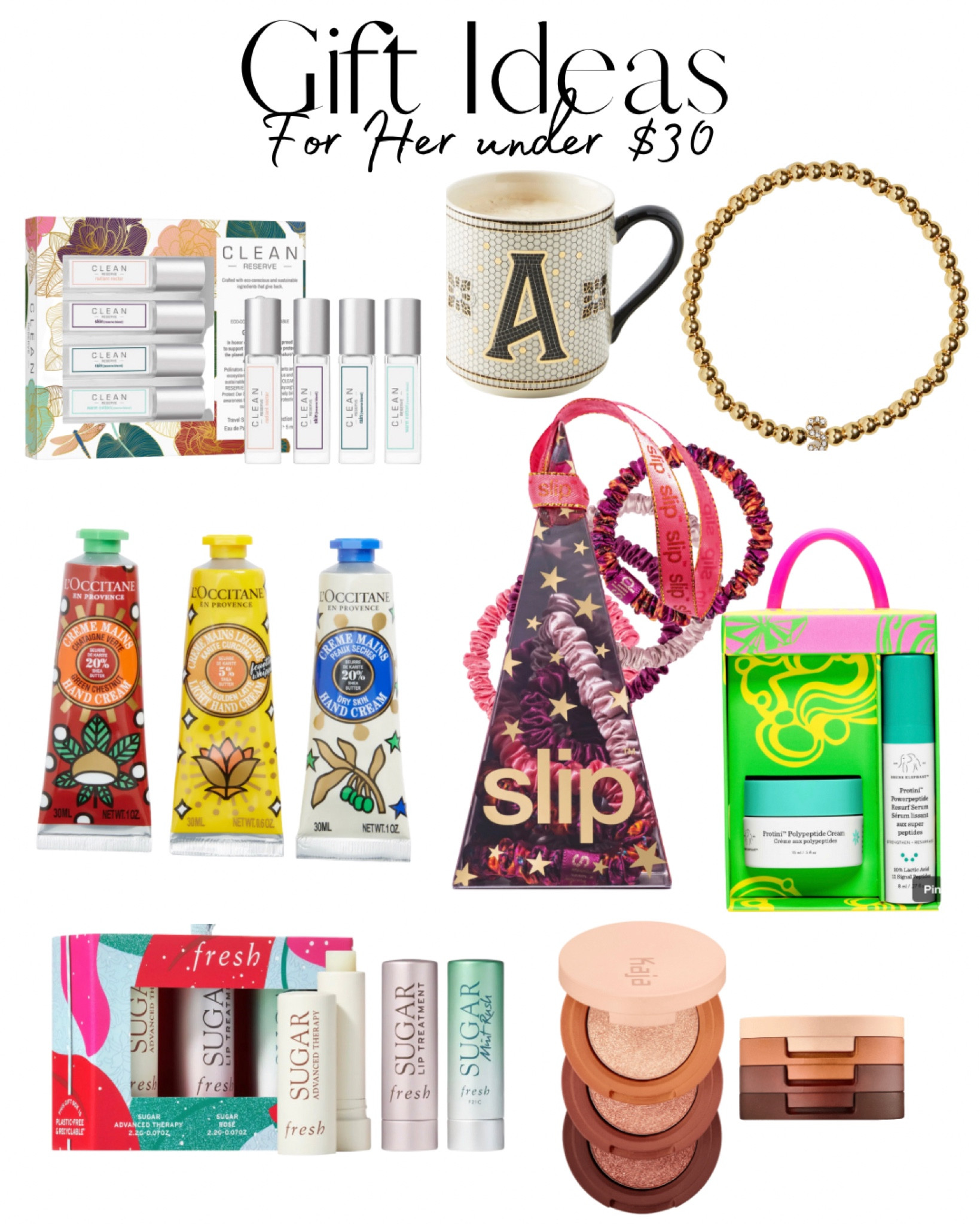Great gifts for her under $30! 

#LTKunder50 #LTKHoliday #LTKGiftGuide