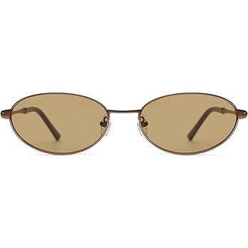 Retro Oval Sunglasses for Women Mens with Spring Hinge Sunnies AP3696 | Amazon (US)