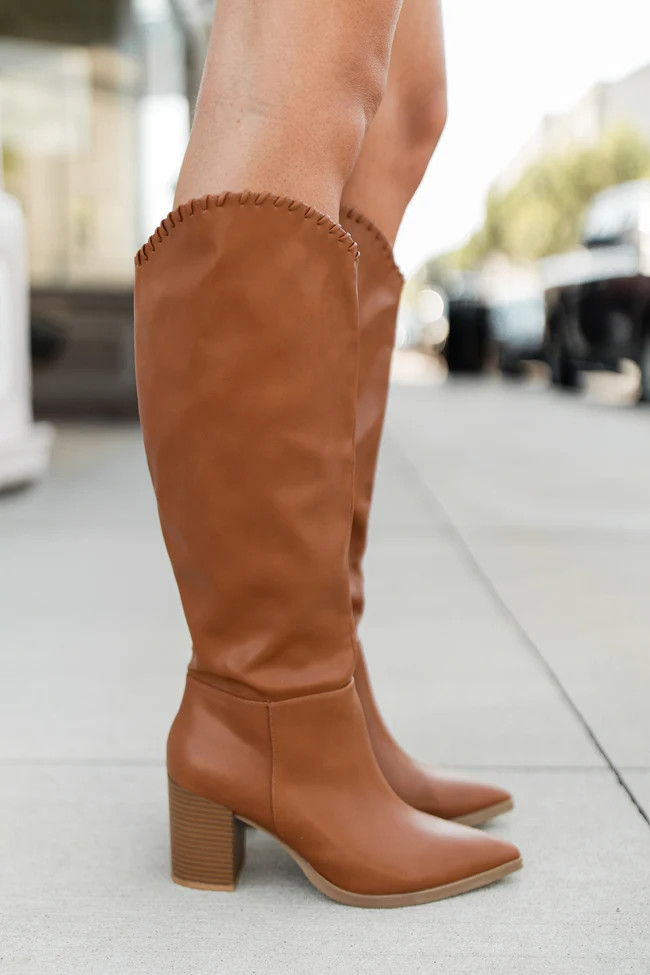 Cambria Camel Tall Boots | Pink Lily
