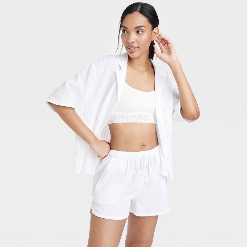 Women's Cotton Gauze Shorts - Stars Above™ | Target