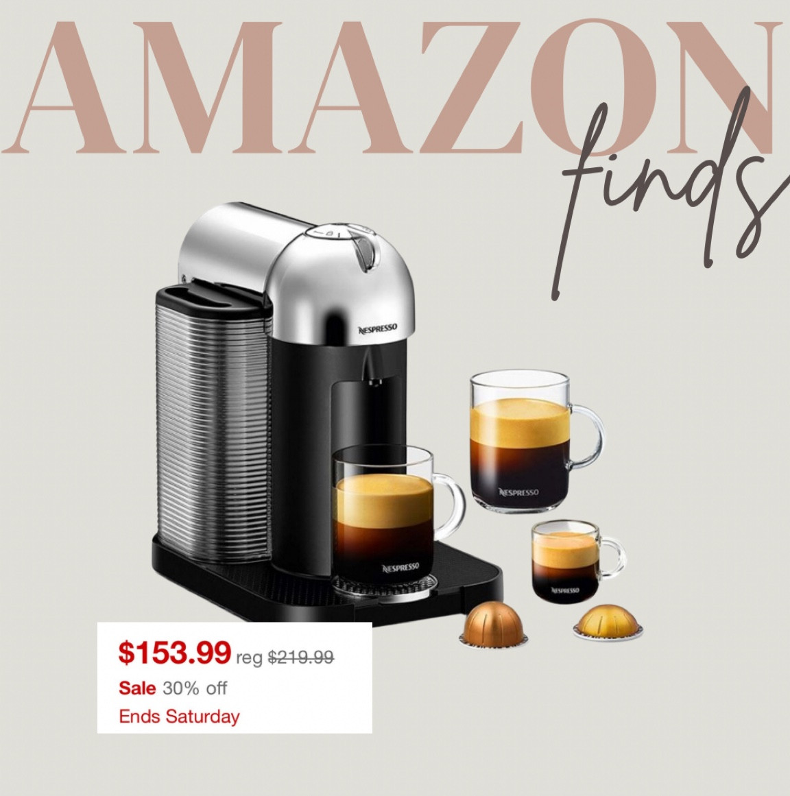My favorite Nespresso machine is on sale today!!! 

#LTKSaleAlert #LTKMostLoved #LTKHome