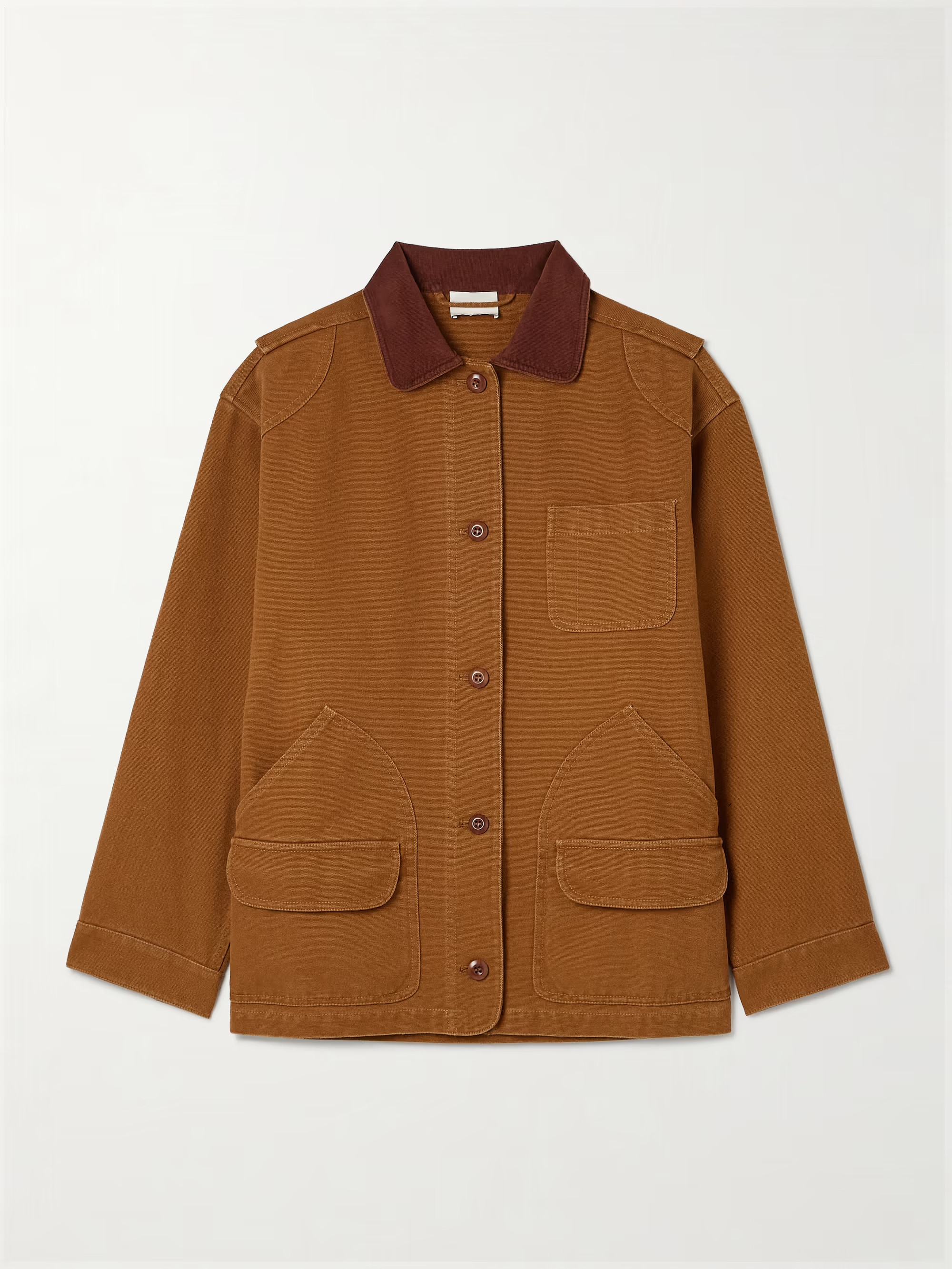 Pascual corduroy-trimmed cotton-canvas jacket | NET-A-PORTER (US)