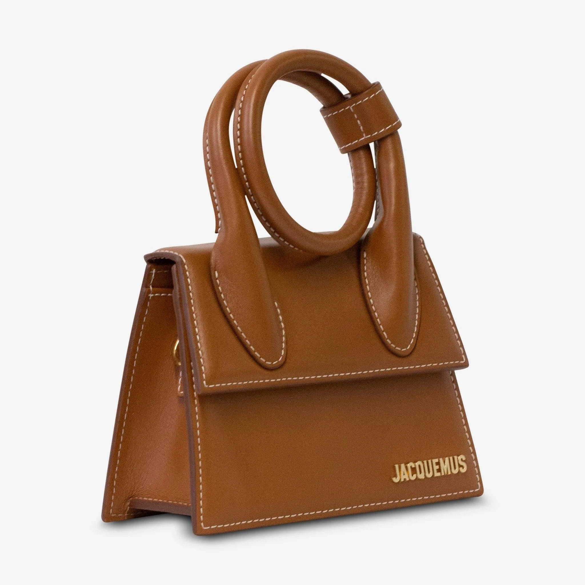 Jacquemus Le Chiquito Moyen Brown Leather Tote Bag 22H213Ba0053072811 | Shop Simon