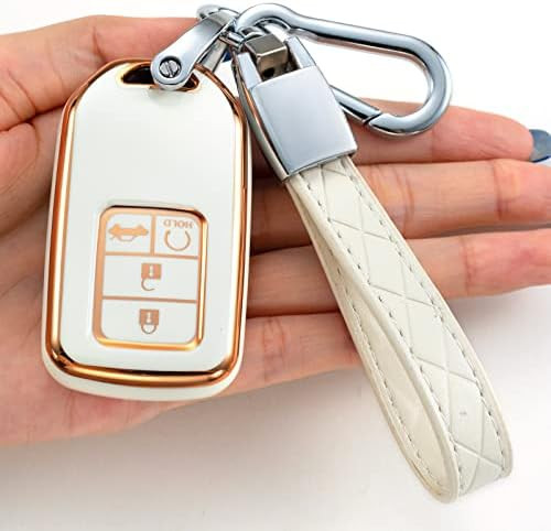 Saimui for Key Fob Cover, Key Fob Case for Accord Civic CRV Pilot Odyssey Smart Premium Soft TPU Ful | Amazon (US)