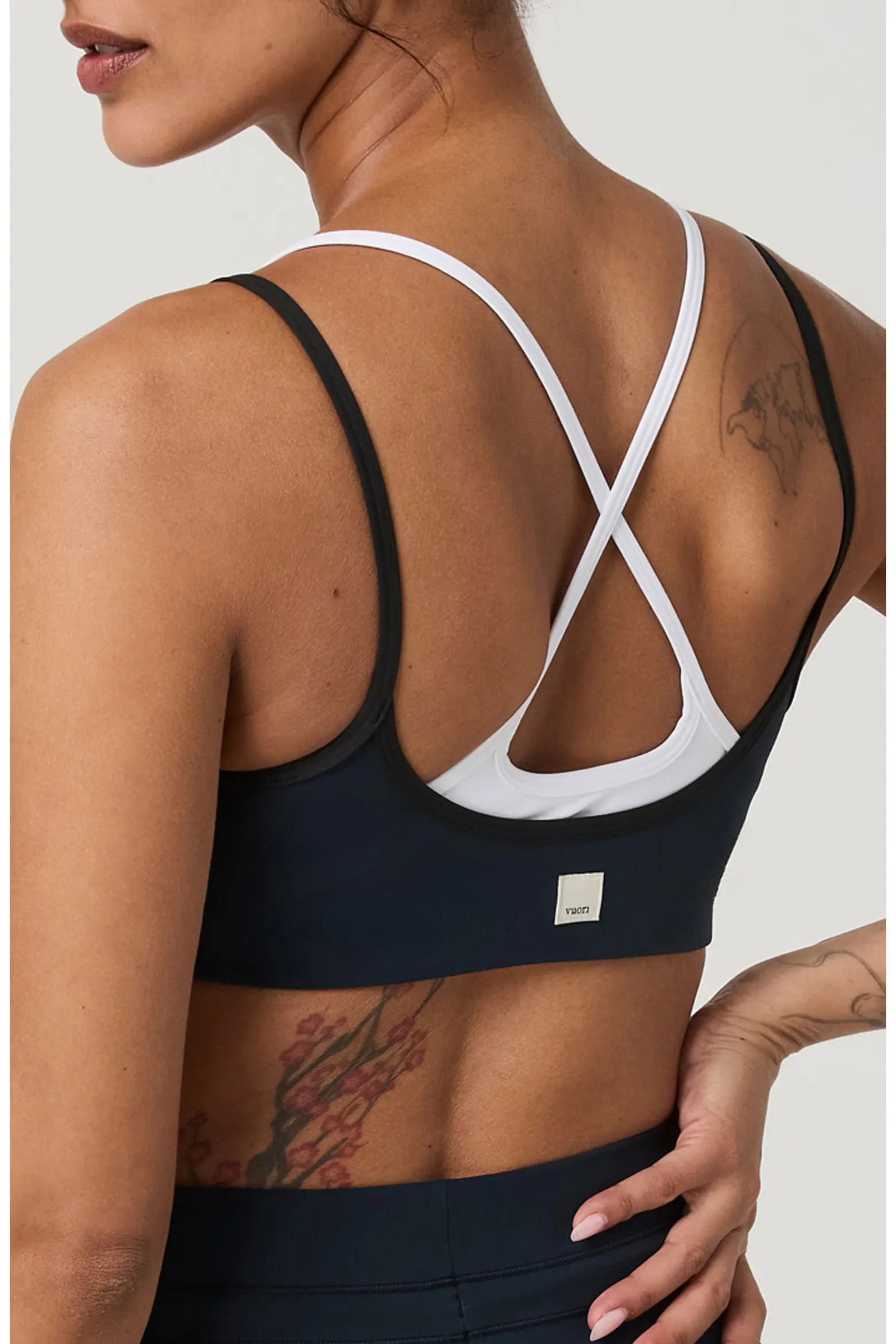 Vuori Daily Layered Square Neck Sports Bra (Women) | Nordstrom | Nordstrom