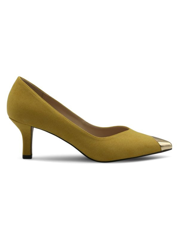 ​Faux Suede Kitten Heel Princess Pumps | Saks Fifth Avenue OFF 5TH
