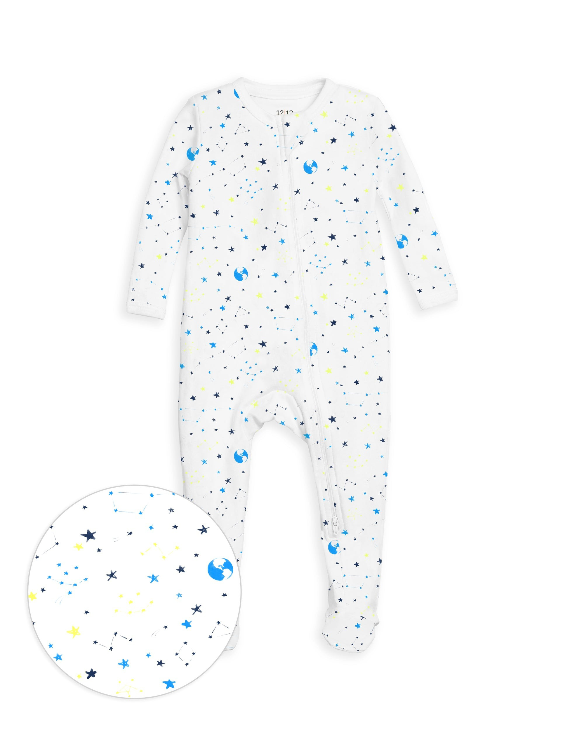 The Organic Zipper Footie | 1212