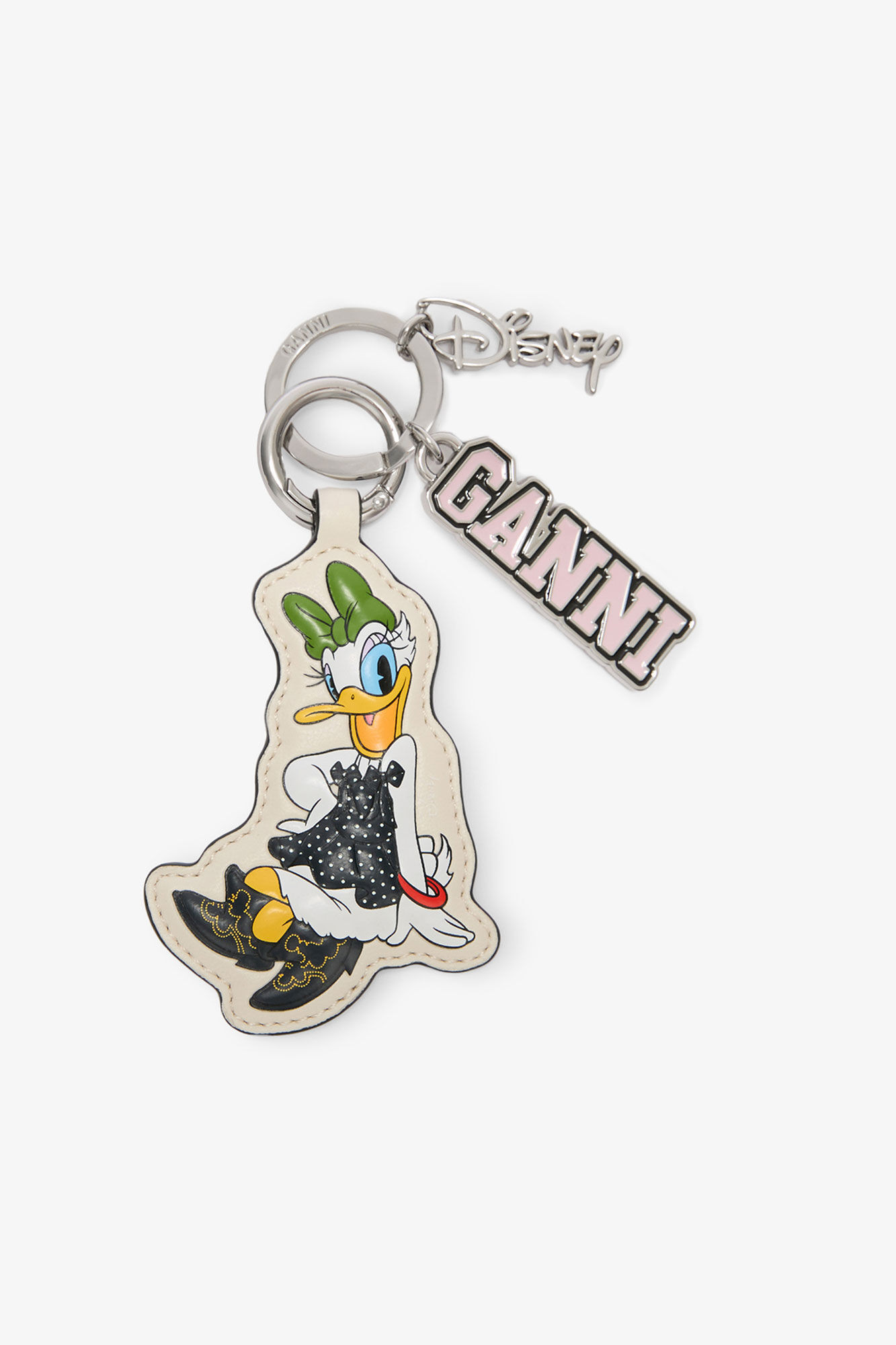Daisy Duck White Keyring | Ganni