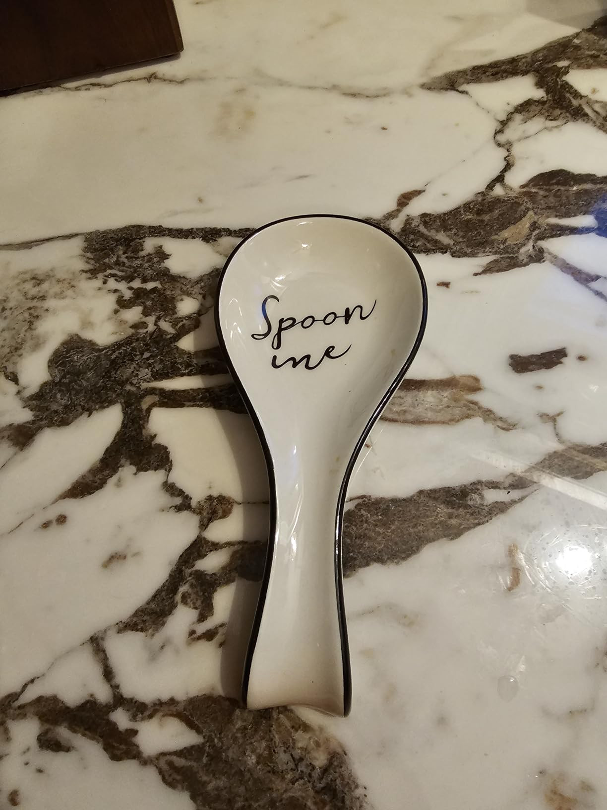 NJCharms Ceramic Spoon Rest for Stove Top, Porcelain Spoon Holder, Large Utensil Rest for Kitchen Counter, Spoon Rest for Spoon, Ladle, Spatula, Modern Farmhouse Kitchen Decor, 1 Pc | Amazon (US)