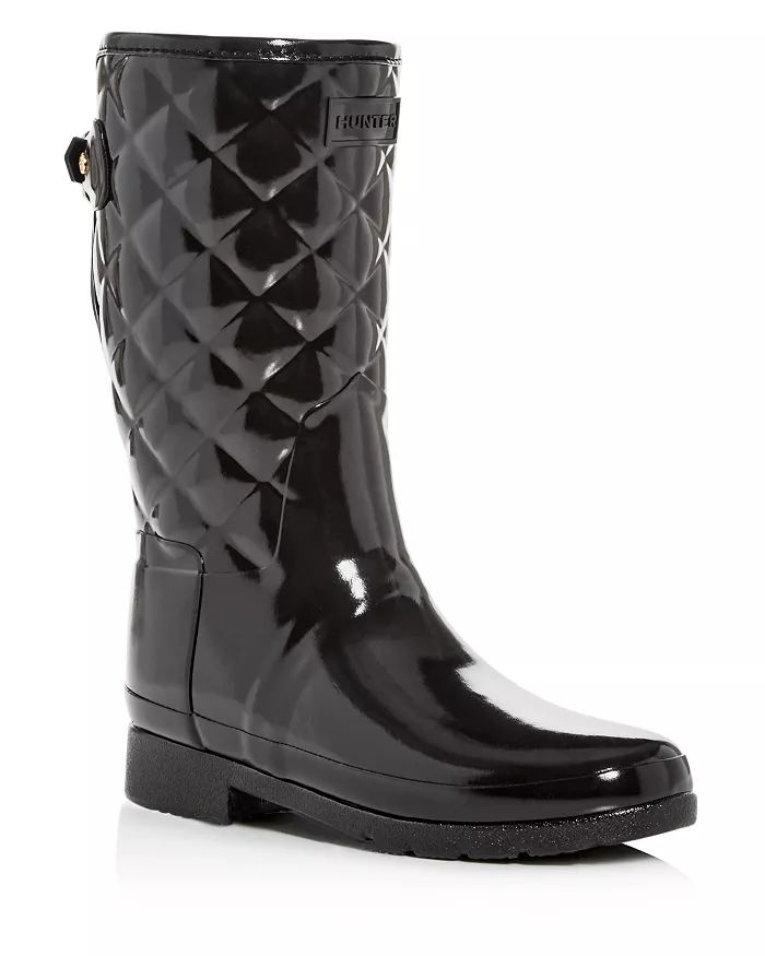 Hunter Women's Refined Quilted Gloss Rain Boots Shoes - Bloomingdale's | Bloomingdale's (US)