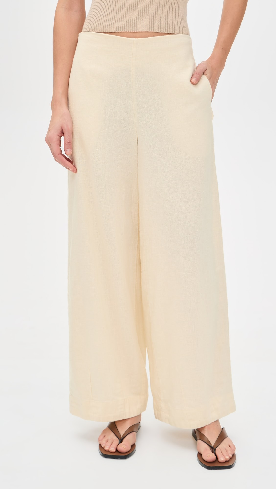 Demi Cotton Linen Pants | Shopbop