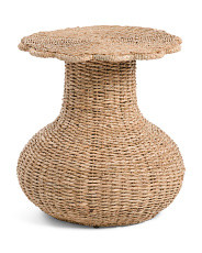 20in Woven Seagrass Accent Table | Marshalls